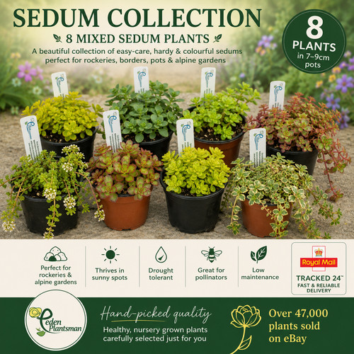 Sedum labelled named - x,