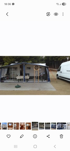 Caravan awning - caravan,