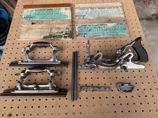 VINTAGE STANLEY 55 COMBINATION PLANE WITH 4 BOXES OF CUTTERS 