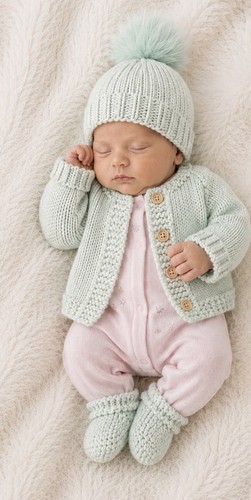 Hand knitted baby set - , choose