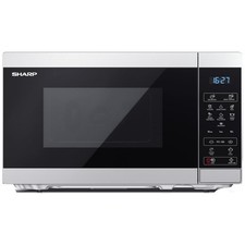 Microwave Oven Sharp 800W Silver Digital 20L 8 Programmes Touch Control