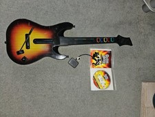 ps3 Guitar Hero game and guitar and dongle