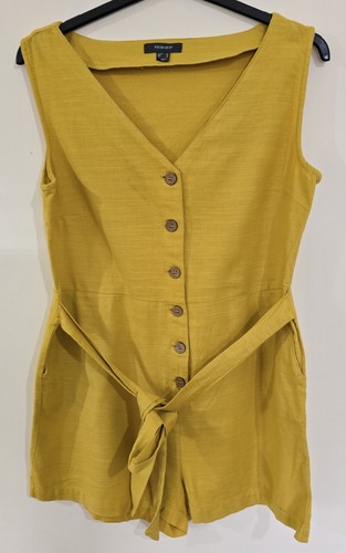 Primark womens yellow playsuit - womens,