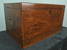 Early Victorian Teak Campaign Chest c. 1850