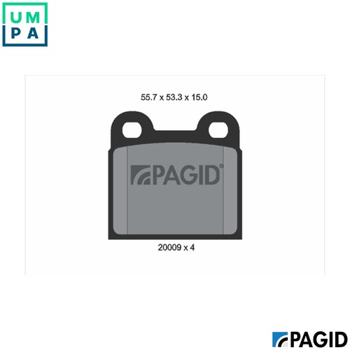 Brake pad set - pad,