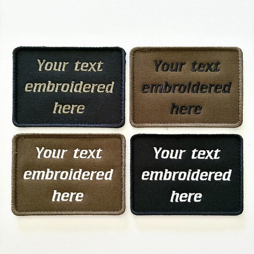 Personalised embroidered text - embroidered,