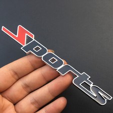 3D Sports Metal Chrome Logo