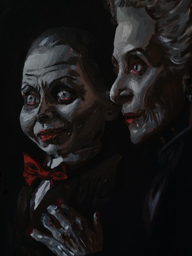 Halloween horror ventriloquist - halloween,