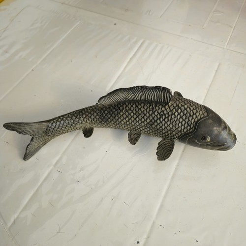 Vintage bronze koi - koi, carp
