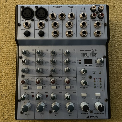 Alesis multimix 6fx mixing - alesis,