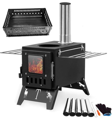 Camping wood burning stove - wood,