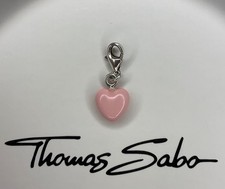 Thomas Sabo charm: pale pink enamel heart, hallmarked 💗