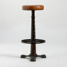 Singer Bar Stool Tan Leather