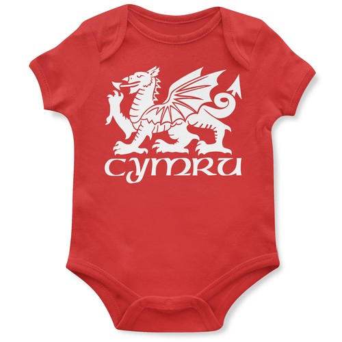 Cute cymru dragon baby grow - cymru,