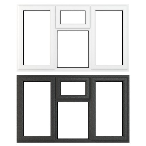 Pvc double glazed window - glazed,