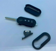 New 3 Button Flip Key Remote Fob for Fiat 500 Abarth Panda Punto Bravo Ducato v2