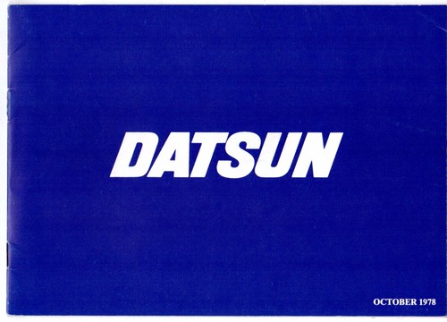 Datsun nissan range 1978 uk - datsun, 1978-79
