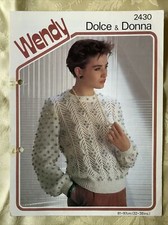 Wendy Dolce & Donna knitting