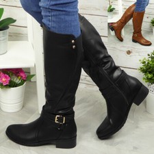 Womens Knee High Boots Elastic