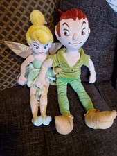 disney tinkerbell and peter pan plush