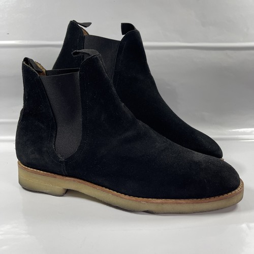 Hudson black suede - by,