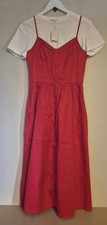 MAJE E18RIMANA Red Midi Dress