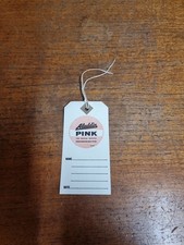 Vintage Pink Paraffin Delivery Service Original Swing Tag Label Petrol Oil 