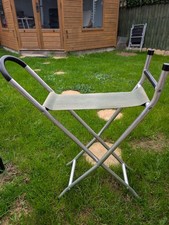 Walking Stick Chair Seat Stool Lightweight Folding Hiking Camping Fishing Green