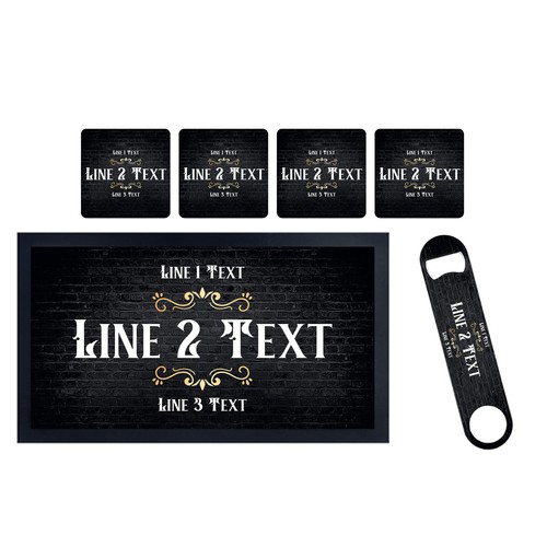 Personalised bar gift set - personalised,