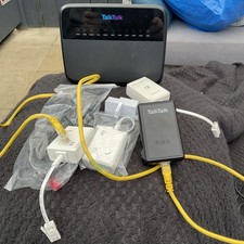 Talk Talk Router With Leads And Plug + Phone Line Modems x5 Bargain.