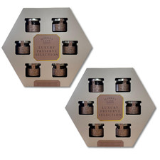 2x Market Lane Luxury Preserve Selection Gift Set – 6 Mini Jam & Marmalade Jars