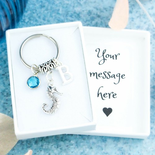 Seahorse keyring personalised - keyring,,