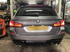 BMW 5 SERIES CUSTOM BUILT STAINLESS EXHAUST SYSTEM BACK BOX DELETE FITTED F10/11