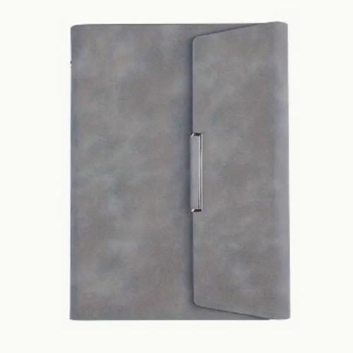 Grey refillable notebook - notebook,