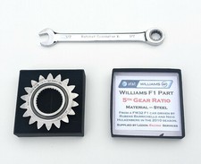 R01 Williams F1 gear cog ratio