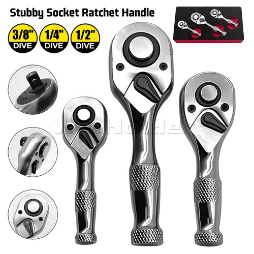 3pcs ratchet handle - 3pcs, 1/4"