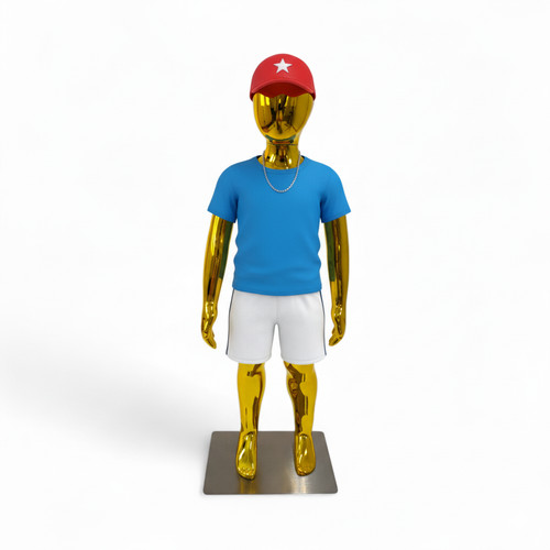 87cm gold children egghead - children,