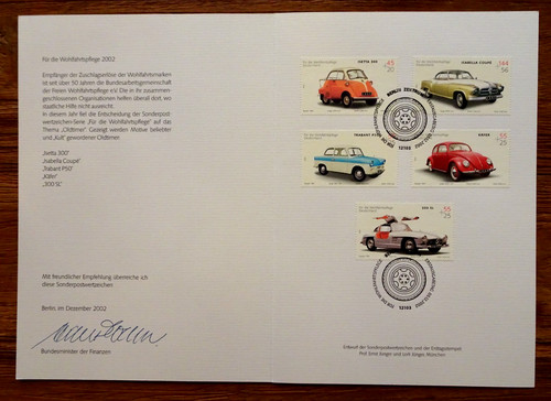 Federal ministerial card - card, no