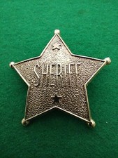 Vintage Sheriff Metal Badge 1970's (717)