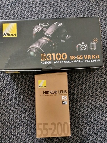 Brand new nikon d3100 55mm - nikon, 18-55mm