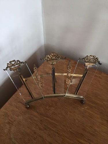 Antique french triptych photo - triptych,