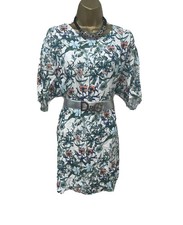 M&S Green White Floral Mini