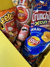 Crisp Lovers Gift Box - Global Mixed Bag Set From Lays, Cheetos, Takis, Pringles