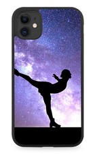 Ice Skating Rubber Phone Case Skates Skater Figure Gift Present Galaxy Moon i741