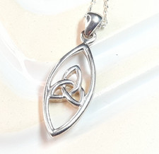 Vintage Sterling Silver Celtic Knot Pendant Small Real 925 Silver Jewellery Gift