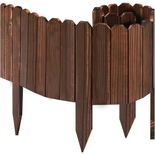 Wooden garden fence - in.,