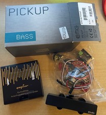 EMG 5 string jazz bass single bridge pickup with solderless wireless kit & knobs