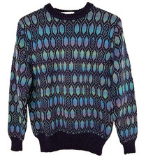 S/M Vtg 80s 90s Navy Blue