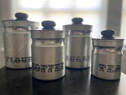 Vintage retro 4pc aluminum - 4pc,