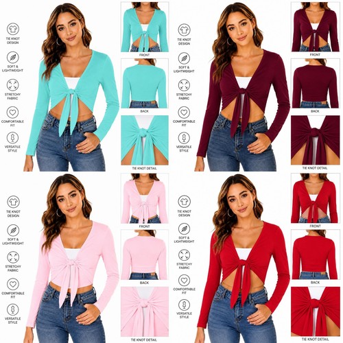 Ladies bolero front tie knot - ladies,